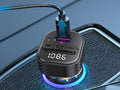 Techancy Leitor De Mp3 Para Automóvel TE0871, Carregamento Rápido Pd De 30 W, Bluetooth 5.1, Leds A Cores, Duas Portas Usb